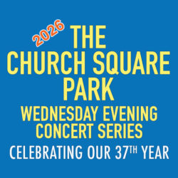 The 2026 Church Square Park Wednesday Evening Concert Series logo.